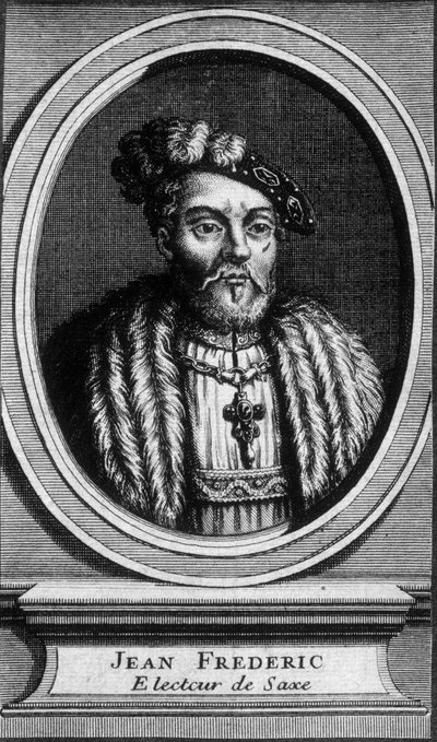 Porträtt av John - Frederic, the Magnanimous, Kurfurst av Sachsen (1503 - 1554) - n.d. av Unknown artist