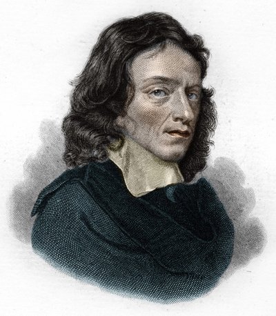 Porträtt av John Milton, engelsk poet och essäist (1608 - 1674) av Unknown artist