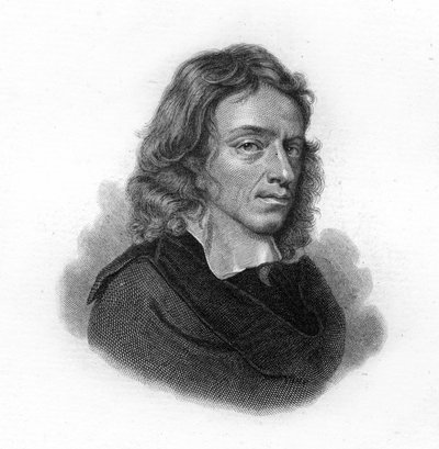 Porträtt av John Milton, engelsk poet och essäist (1608 - 1674) av Unknown artist