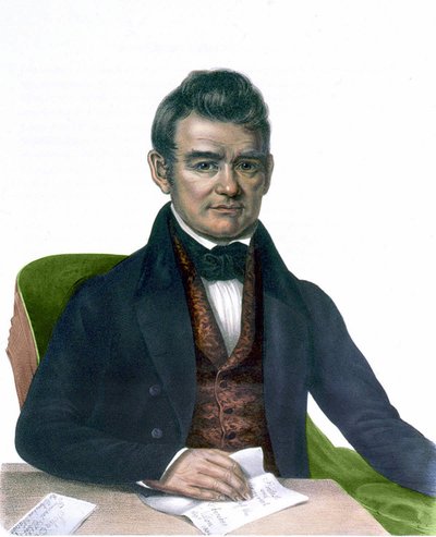 Porträtt av John Ross, gravyr 1843. av Unknown artist