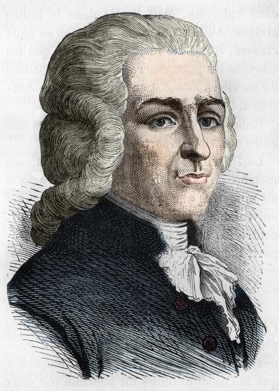 Porträtt av Joseph Ignace Guillotin (1738-1814), fransk läkare och politiker av Unknown artist