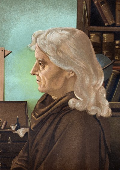 Porträtt av Joseph Jérôme Lefrançois de Lalande, fransk astronom (1732 till 1807). från "La Ciencia y sus Hombres" av Louis Figuier. Barcelona 1881 av Unknown artist