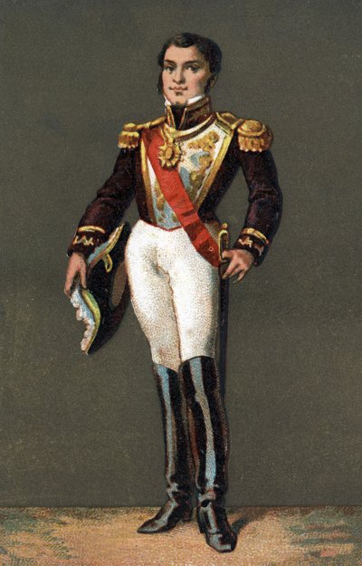Porträtt av John Manuel de Roses (1793-1877), argentinsk statsman. av Unknown artist