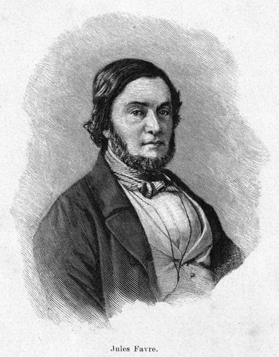 Porträtt av Jules Favre (1809 -1880), fransk politiker av Unknown artist