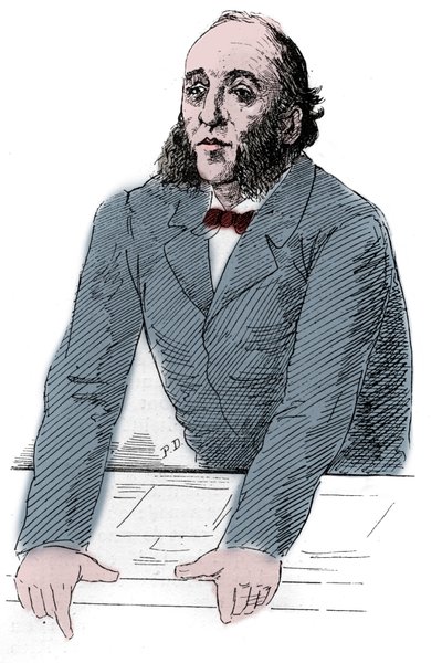 Porträtt av Jules Ferry (1832-1893), fransk politiker. Gravyr i ""The Illustrated World"" av Unknown artist