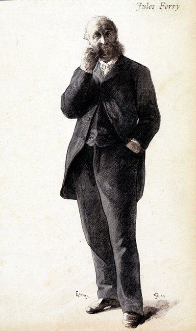 Porträtt av Jules Ferry, cirka 1880 av Unknown artist