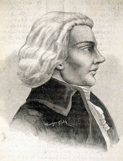 Porträtt av Julien-Louis Geoffroy, kritiker (1743 - 1814) - i "" Les Contemporains", n.d. sent 1800-tal. av Unknown artist