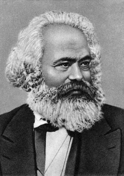 Porträtt av Karl Marx av Unknown artist