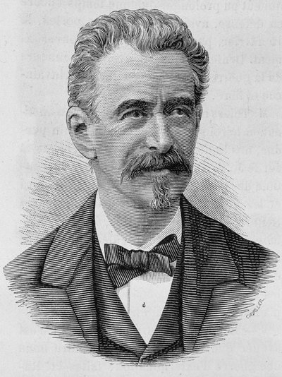 Porträtt av Keller. Gravyr från slutet av 1800-talet i "Histoire de France"" av H. Martin. av Unknown artist