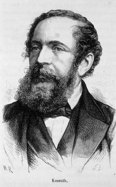 Porträtt av Lajos Kossuth (1802-1894), ungersk politiker av Unknown artist