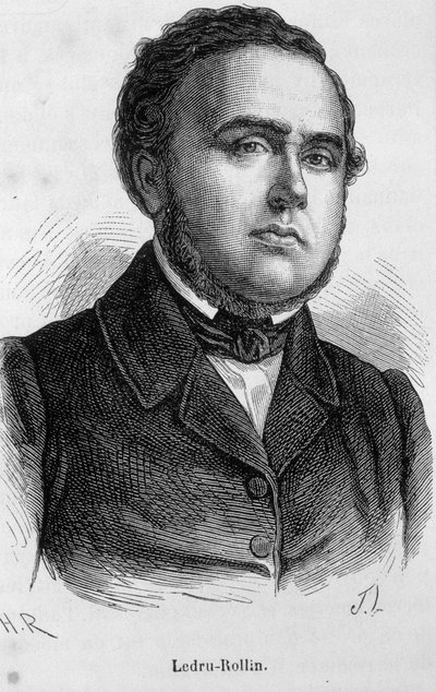 Porträtt av Ledru Rollin (Ledru-Rollin), fransk politiker (1807 - 1874) av Unknown artist