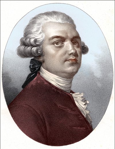 Porträtt av Lekain (Henri Louis Cain (Henri-Louis Le Kain) (1729-1778) av Unknown artist