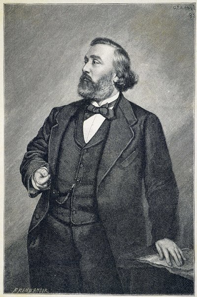 Porträtt av Leon Gambetta av Unknown artist