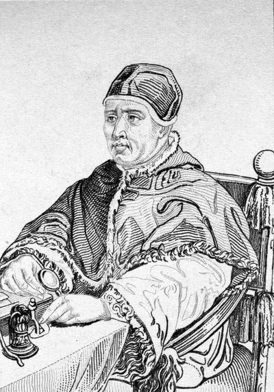 Porträtt av Leon X (Johannes av Medici) (1475 - 1521), 215:e påven (1513 - 1521). av Unknown artist