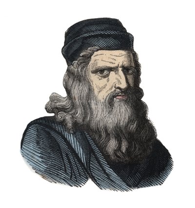 Porträtt av Leonardo da Vinci (1452-1519). av Unknown artist