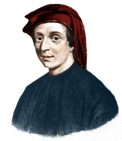 Porträtt av Leonardo Fibonacci (1170-1245). (Leonard av Pisa). italiensk matematiker. av Unknown artist