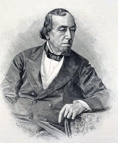 Porträtt av Lord Beaconsfield, Benjamin Disraeli av Unknown artist
