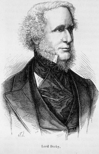 Porträtt av Lord Derby av Unknown artist