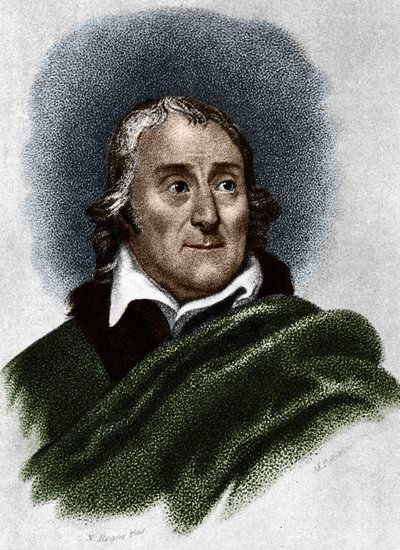 Porträtt av Lorenzo da Ponte (1749-1838) librettist och italiensk författare av judiskt ursprung. av Unknown artist