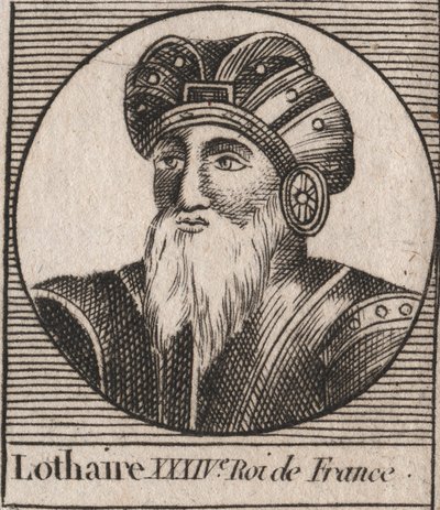 Porträtt av Lothair av Unknown artist