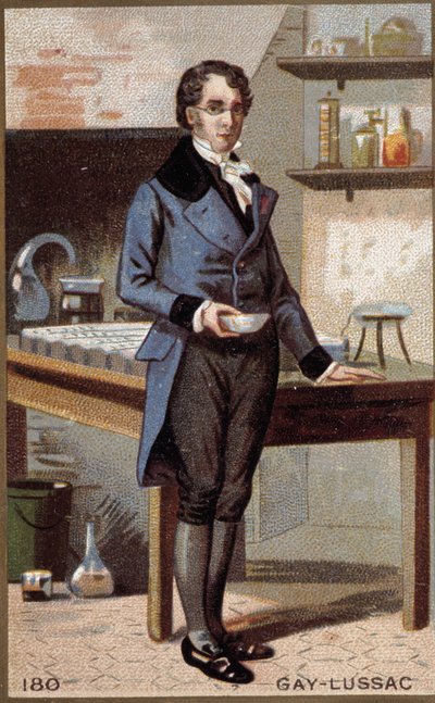 Porträtt av Louis-Joseph Gay-Lussac (Louis Joseph Gay Lussac) (1778 - 1850), fransk fysiker och kemist. av Unknown artist