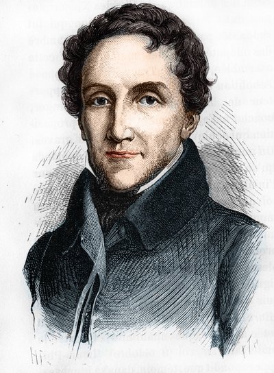 Porträtt av Louis-Mathieu Mole - Porträtt av Louis Mathieu, greve av Molè (1781 - 1855), fransk politiker - i "" L