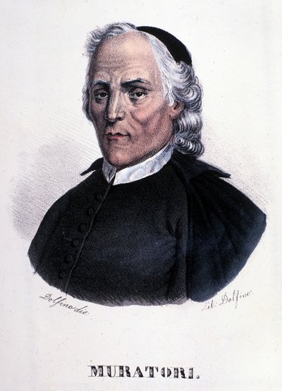 Porträtt av Louis Antoine Muratori av Unknown artist