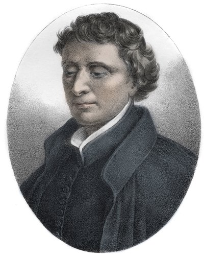 Porträtt av Louis Bourdaloue (1632-1704) Jesuit Franciscan gravyr - av Unknown artist
