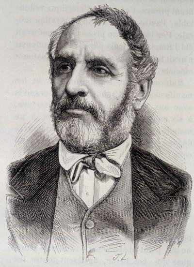 Porträtt av Louis Charles Delescluze, fransk journalist och politiker (1809-1871) av Unknown artist