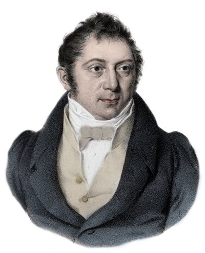 Porträtt av Louis Ludwig Spohr (1784 - 1859) tysk kompositör, violinist och dirigent. av Unknown artist