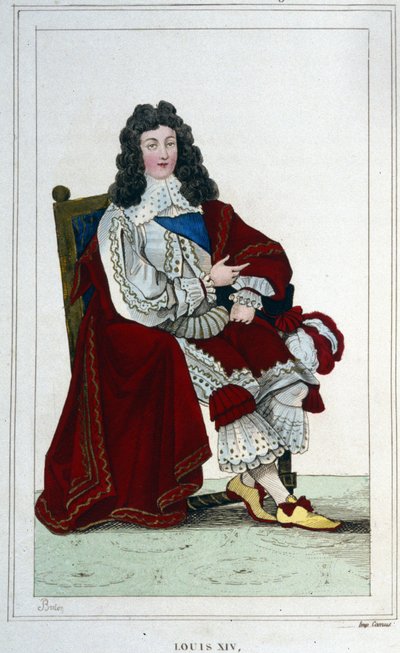 Porträtt av Ludvig XIV (1638 - 1715), kung av Frankrike. av Unknown artist