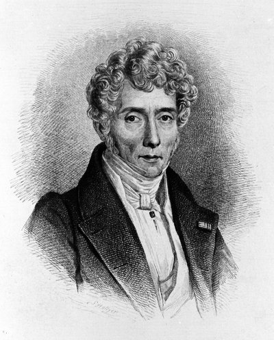Porträtt av Luigi Cherubini (1760-1842), italiensk kompositör. av Unknown artist
