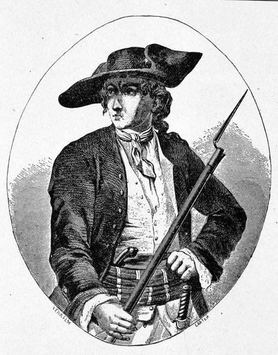 Porträtt av Mandrin - gravyr av Unknown artist