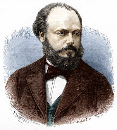 Porträtt av Marcel Deprez (1843-1918), fransk ingenjör och fysiker. av Unknown artist
