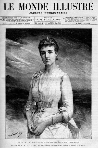 Porträtt av Marie Amelie d