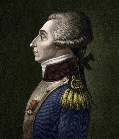 Porträtt av Marie Joseph Gilbert Motie Motier, Marquis de Lafayette (1757-1834), fransk aristokrat och militär. av Unknown artist