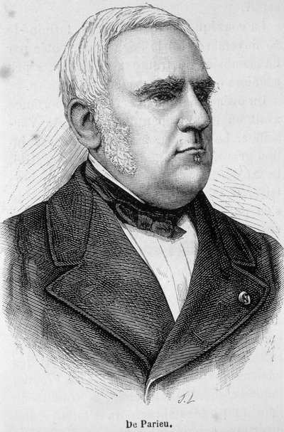 Porträtt av Marie Louis Esquirou de Parieu, fransk politiker (1815 - 1893) av Unknown artist