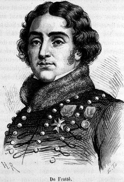 Porträtt av Marie Pierre Louis, greve De Frotté (1755-1800), chef för det normandiska chouanneriet, han sköts av Bonaparte. av Unknown artist