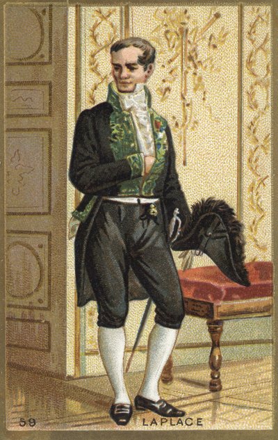 Porträtt av markis Pierre Simon de Laplace (1749-1827), fransk astronom, matematiker och fysiker. Kromolitografi av 1800-talet. av Unknown artist