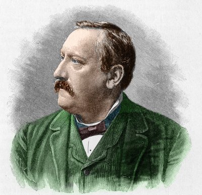 Porträtt av Martin Greif (1839-1911) tysk poet. av Unknown artist