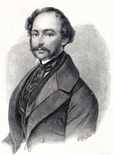 Porträtt av Maximilian II kung av Bayern - Porträtt av Maximilian II Joseph de Baviere (1811 - 1864) av Unknown artist
