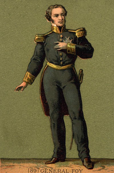 Porträtt av Maximilian Sébastien Foy. Fransk general och politiker (1775 till 1825) av Unknown artist
