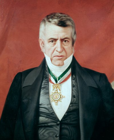 Porträtt av den mexikanske presidenten Jose Manuel de la Pena y Pena (1789-1850) Anonym målning, ca. 1847-1848 National Historical Museum, Chateau de Chapultepec Mexiko av Unknown artist
