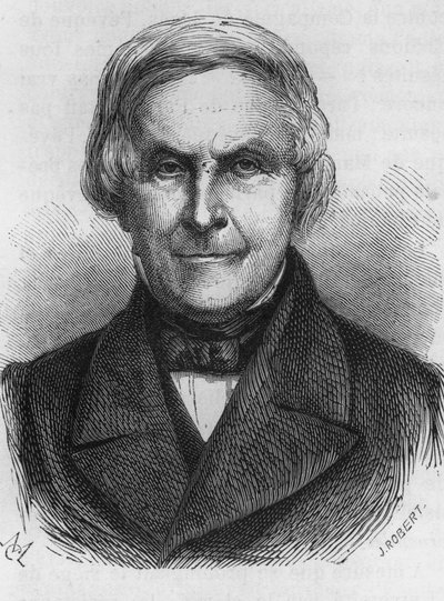 Porträtt av Michelet, fransk historiker och författare (1798 - 1874) av Unknown artist