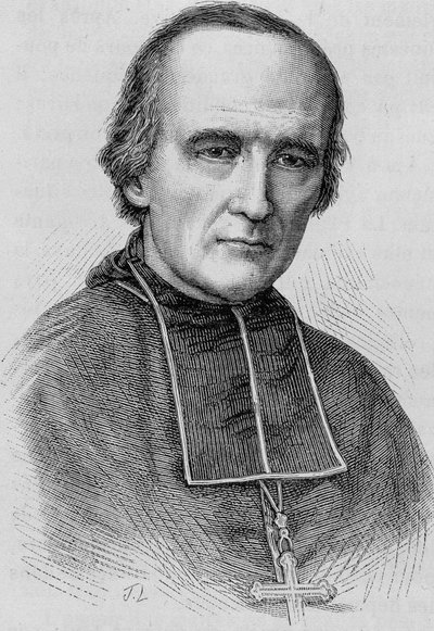 Porträtt av Monsignor Darboy (1813 - 1871), ärkebiskop av Paris. Gravyr från slutet av 1800-talet i "Histoire de France"" av H. Martin. av Unknown artist