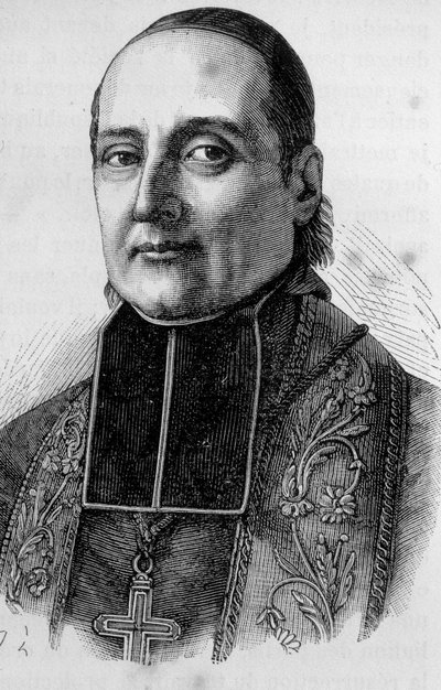 Porträtt av Monsignor Sibour, fransk prelat (1792 -1857) av Unknown artist
