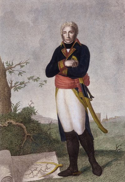 Porträtt av Moreau - litografi av Unknown artist