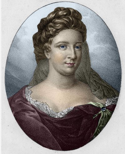 Porträtt av fru Antoinette Deshoulières (1634-1694) av Unknown artist