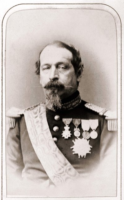 Porträtt av Napoleon III. 1800-talsfotografi. av Unknown artist