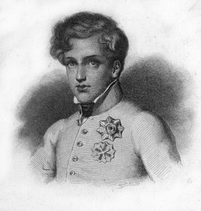 Porträtt av Napoleon II, son till Napoleon I, hertig av Reichstadt (1811-1832) av Unknown artist